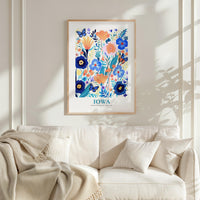 Iowa Flower Art Print