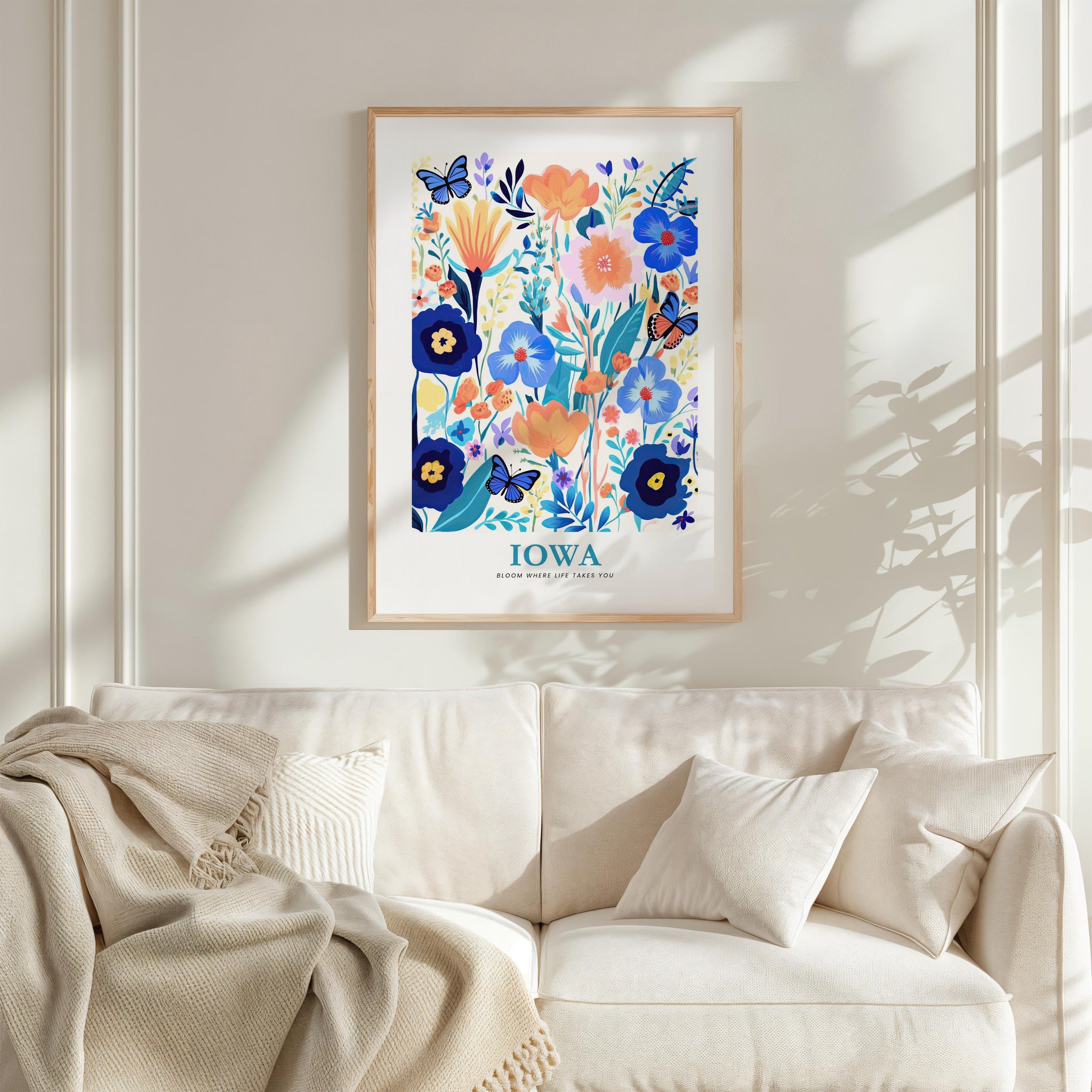 Iowa Flower Art Print