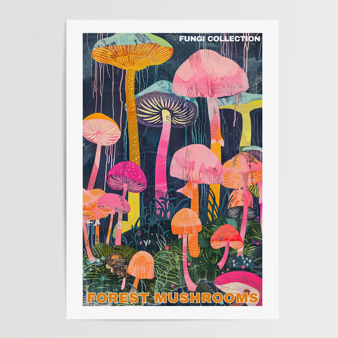 Forest Mushroom Poster