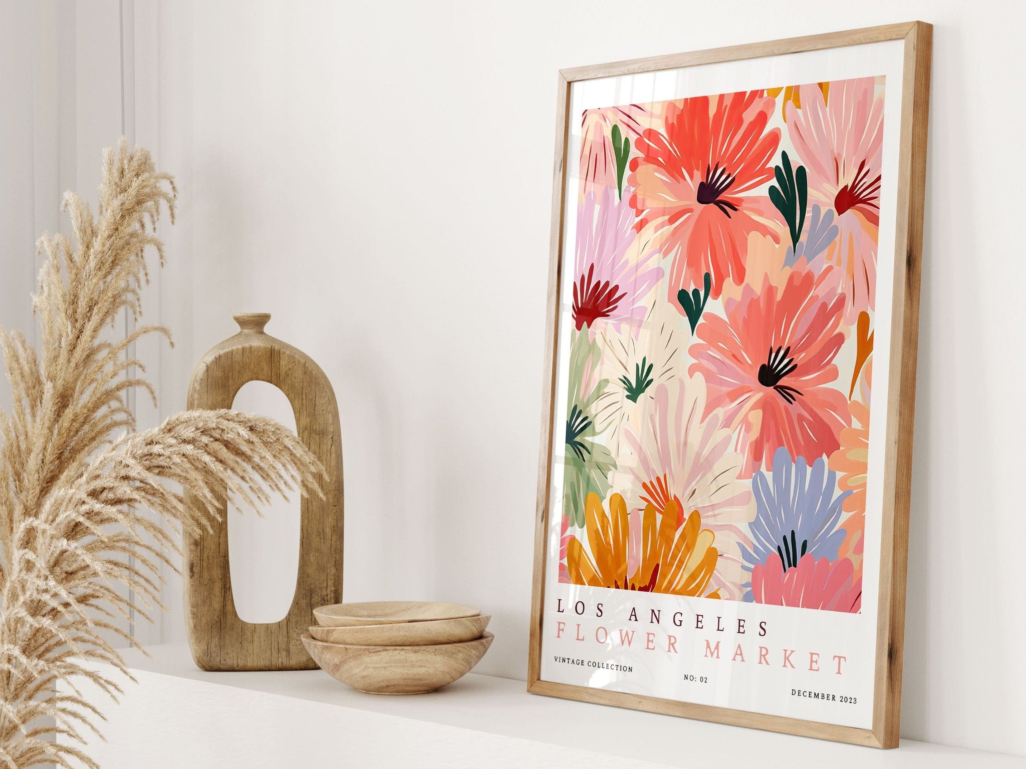 Los Angeles Flower Market Poster