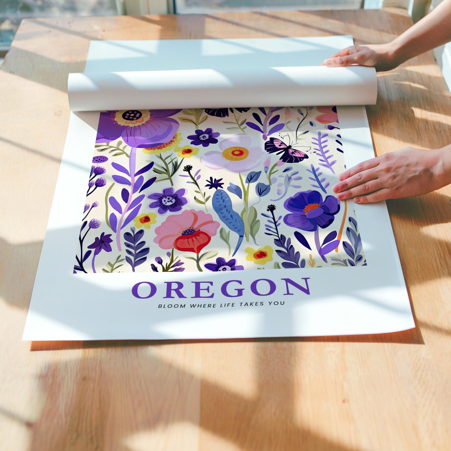 Oregon Flower Art Print