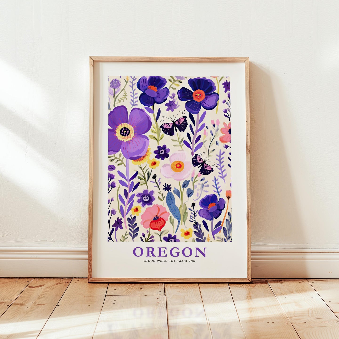 Oregon Flower Art Print