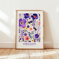 Oregon Flower Art Print