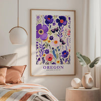 Oregon Flower Art Print