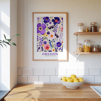Oregon Flower Art Print
