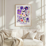 Oregon Flower Art Print