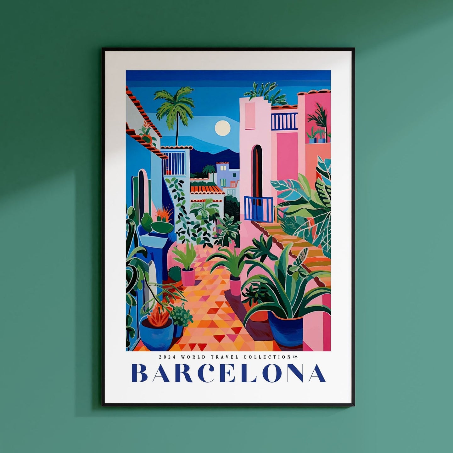 a picture of a painting on a wall