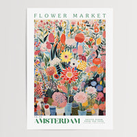 Amsterdam Flower Market Poster