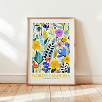 North Carolina Flower Art Print