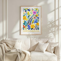 North Carolina Flower Art Print