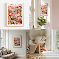 a living room filled with furniture and paintings