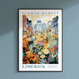 a poster hanging on the wall of a room