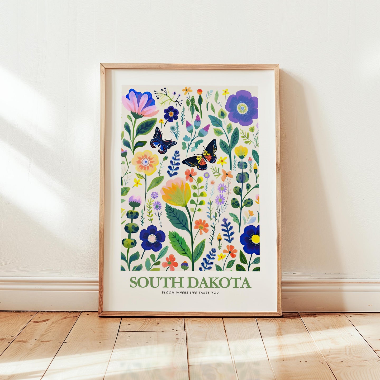 South Dakota Flower Art Print