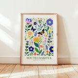 South Dakota Flower Art Print