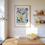 South Dakota Flower Art Print