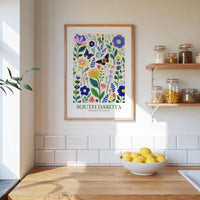 South Dakota Flower Art Print