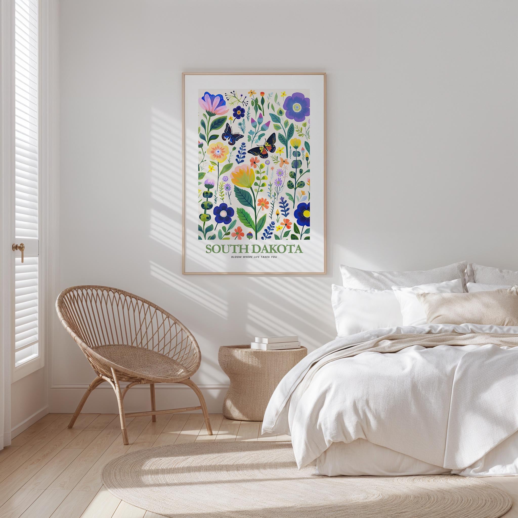 South Dakota Flower Art Print