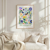 South Dakota Flower Art Print
