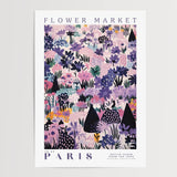 Paris Flower Market Poster