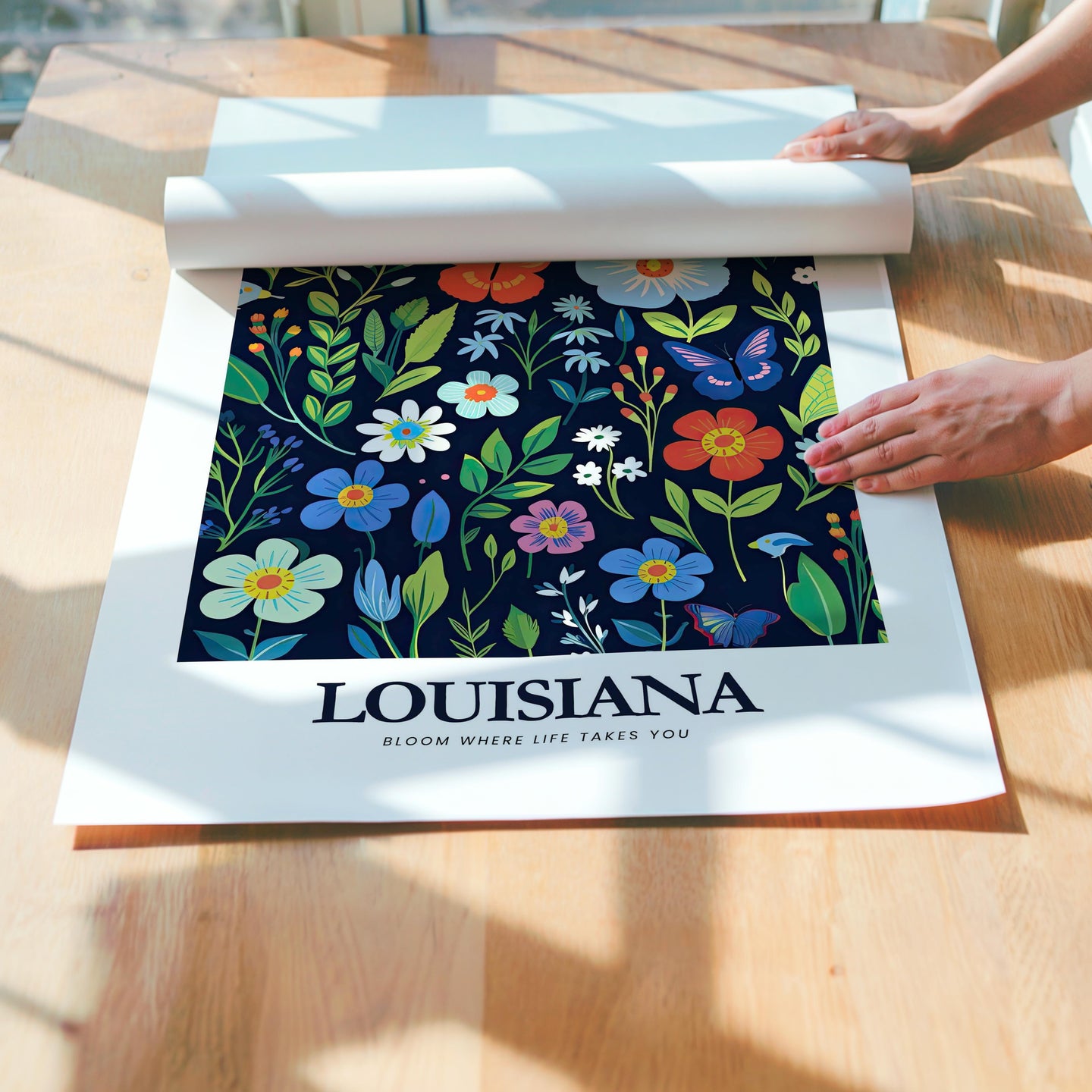 Louisiana Flower Art Print
