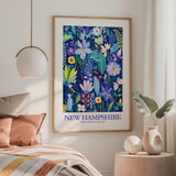New Hampshire Flower Art Print