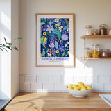 New Hampshire Flower Art Print