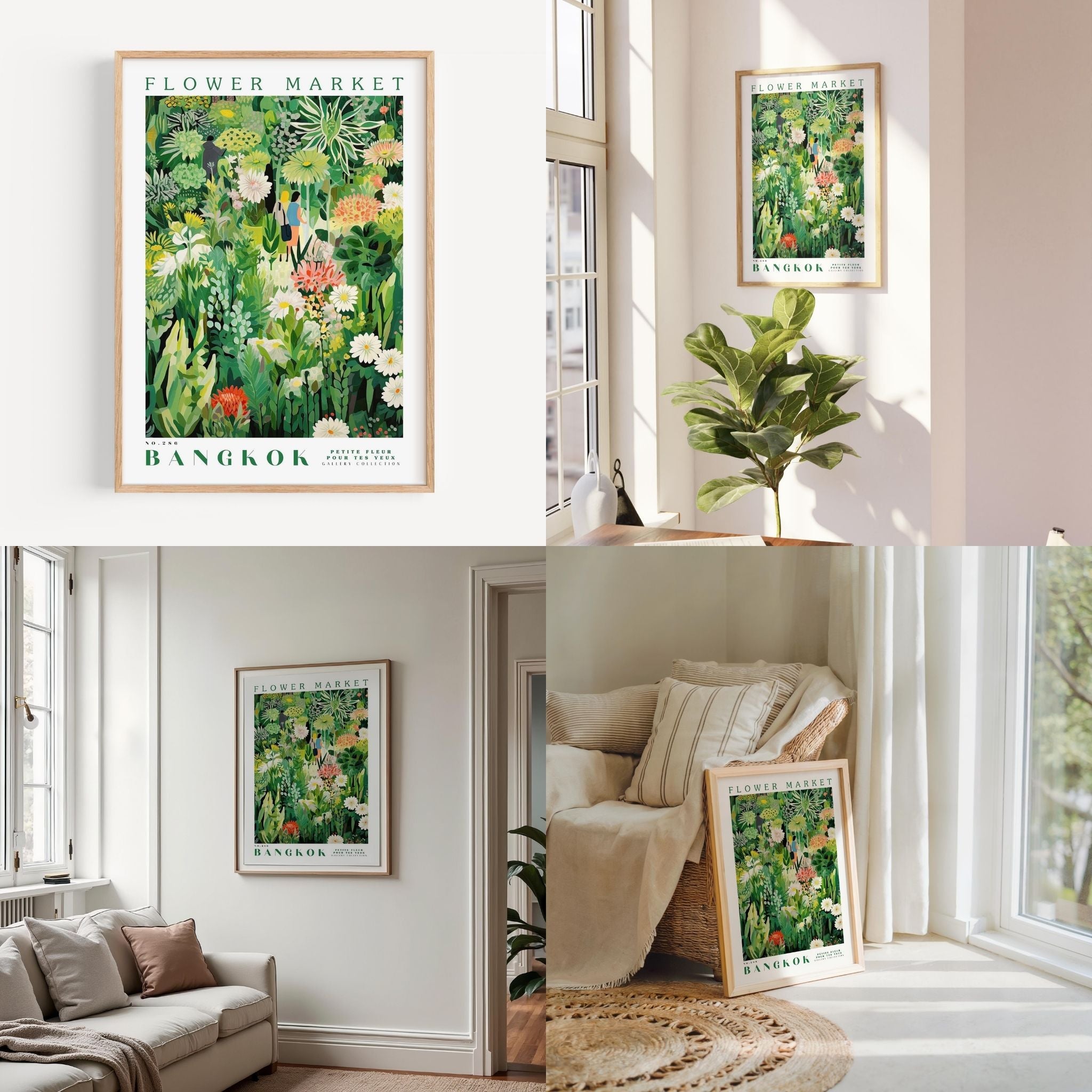 a living room filled with furniture and pictures