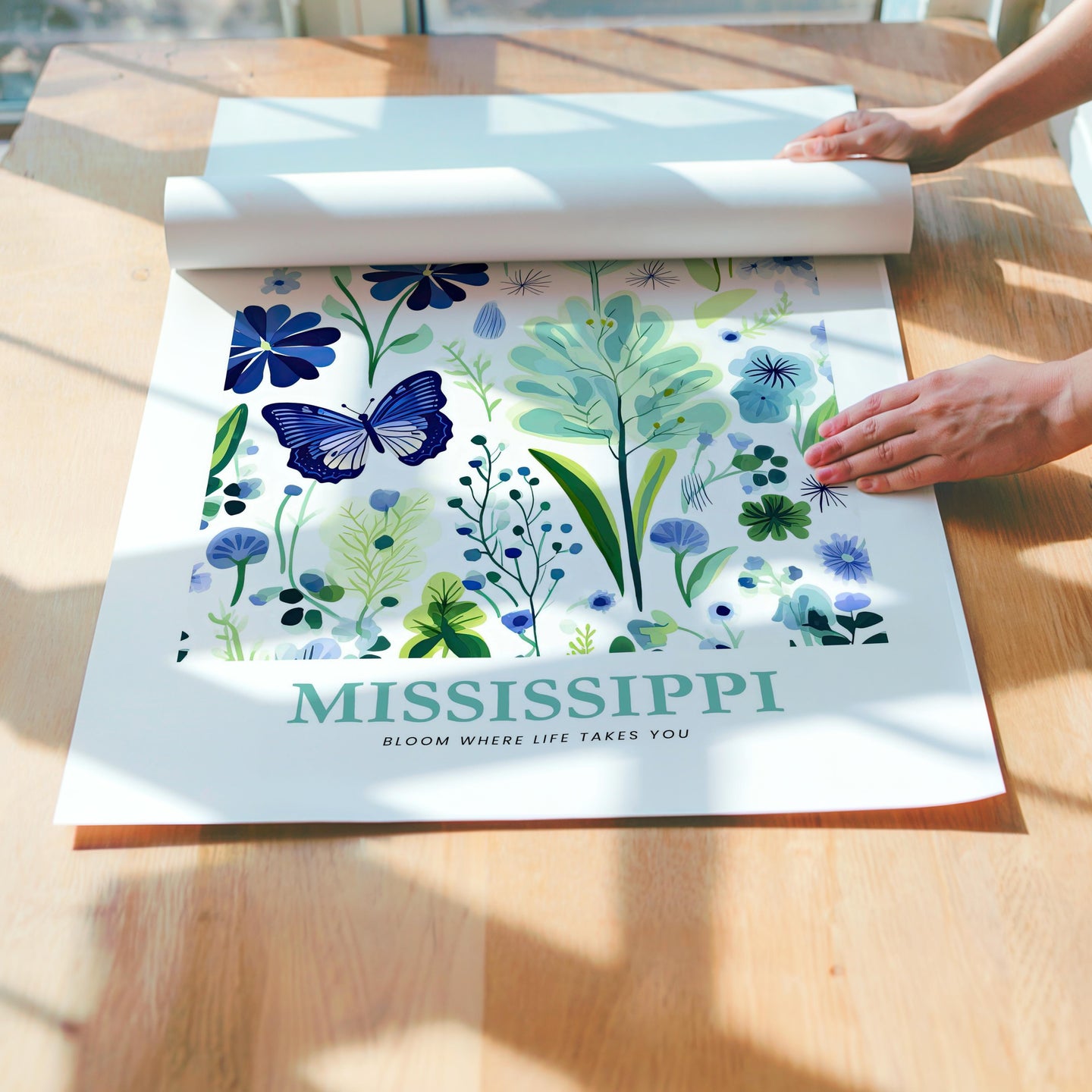 Mississippi Flower Art Print