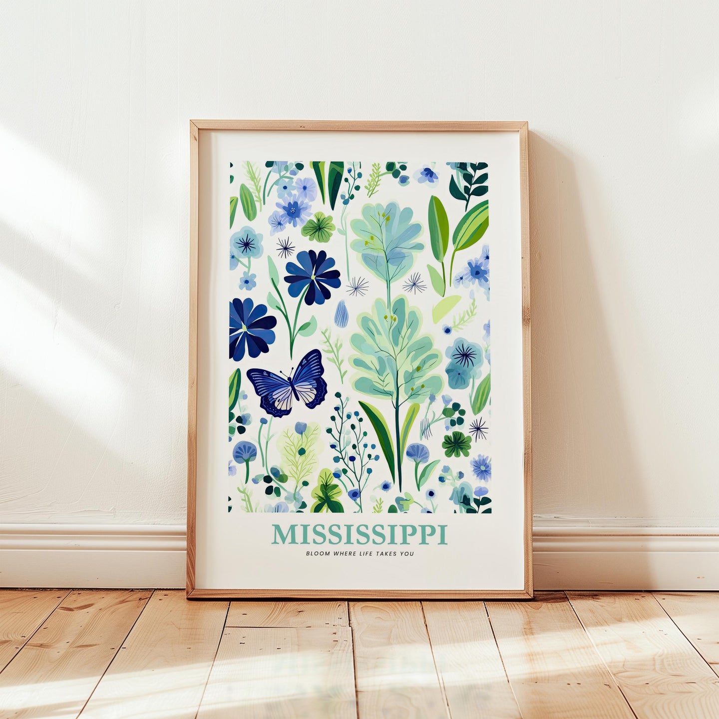 Mississippi Flower Art Print