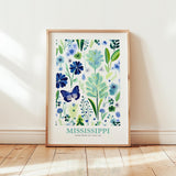 Mississippi Flower Art Print