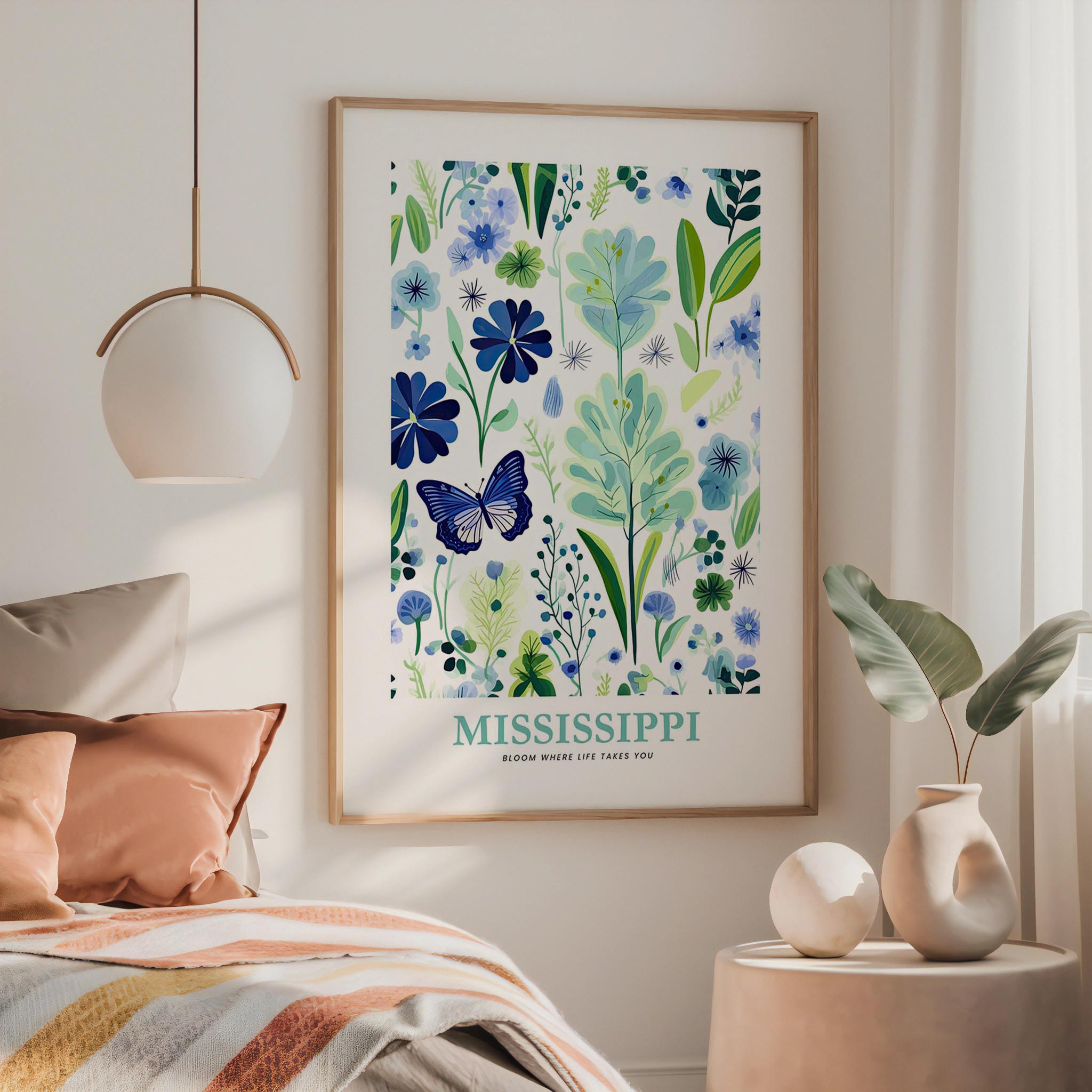 Mississippi Flower Art Print