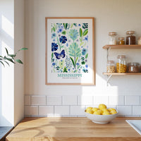 Mississippi Flower Art Print