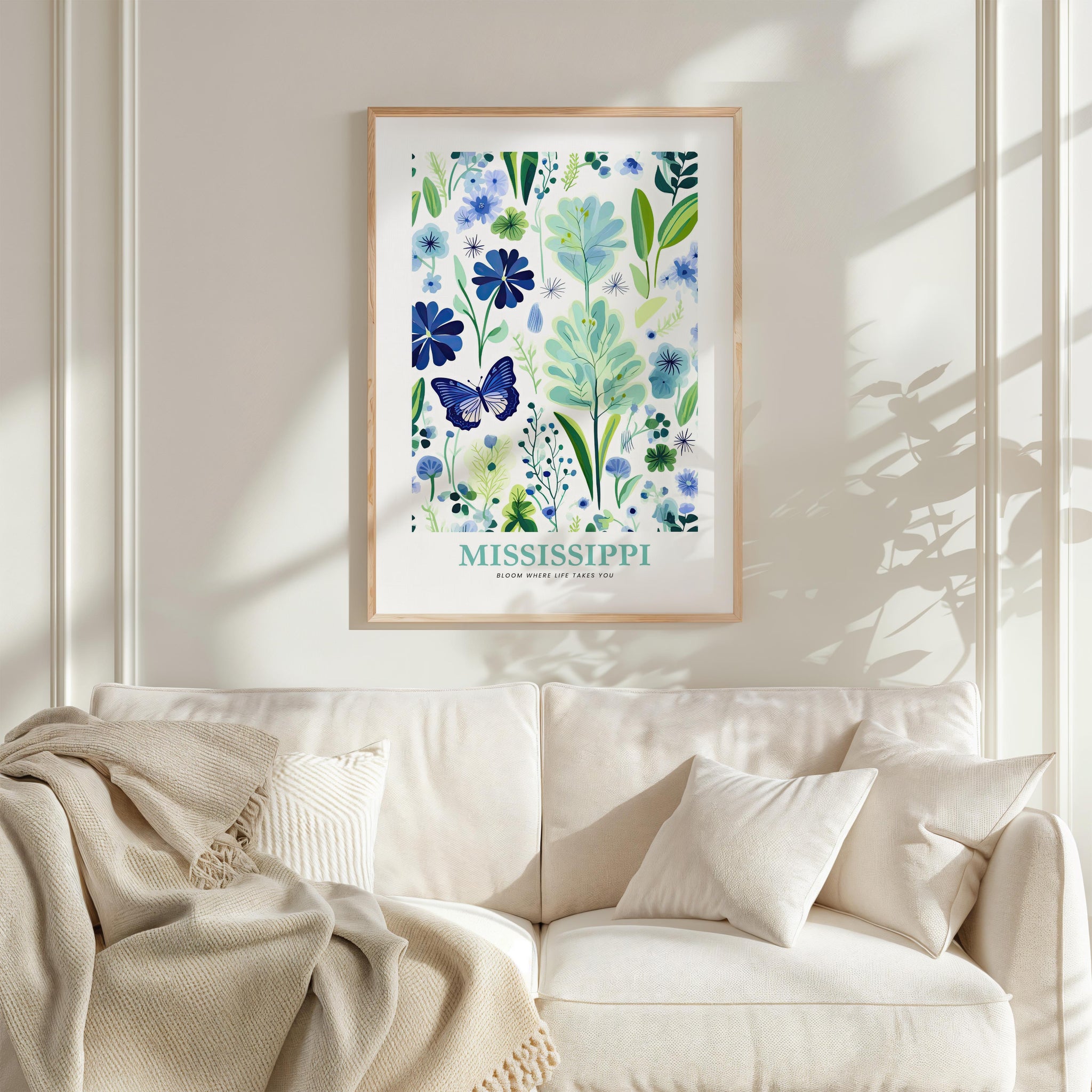 Mississippi Flower Art Print