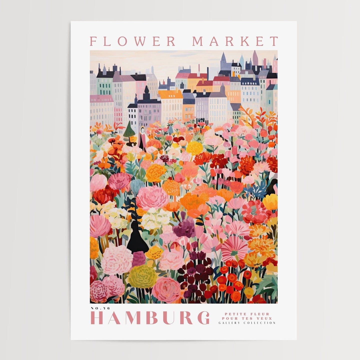 Hamborg Blomstermarked plakat