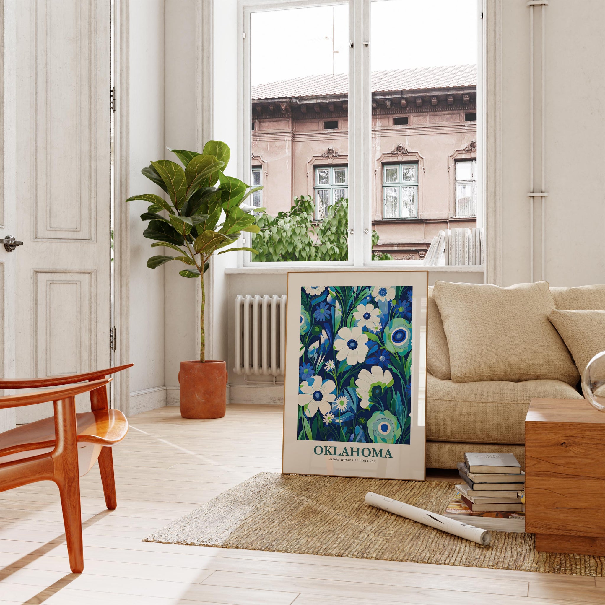 Oklahoma Flower Art Print