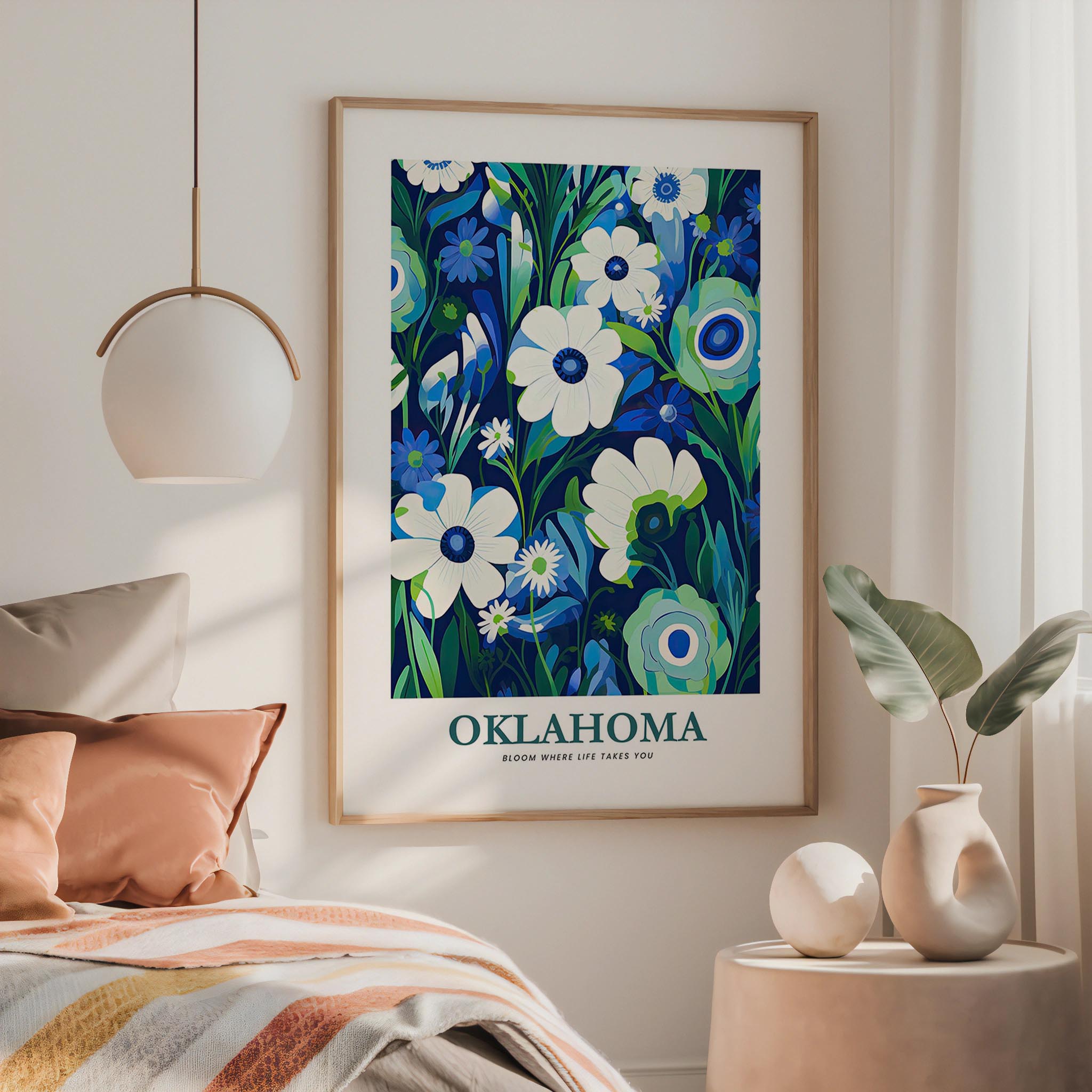 Oklahoma Flower Art Print