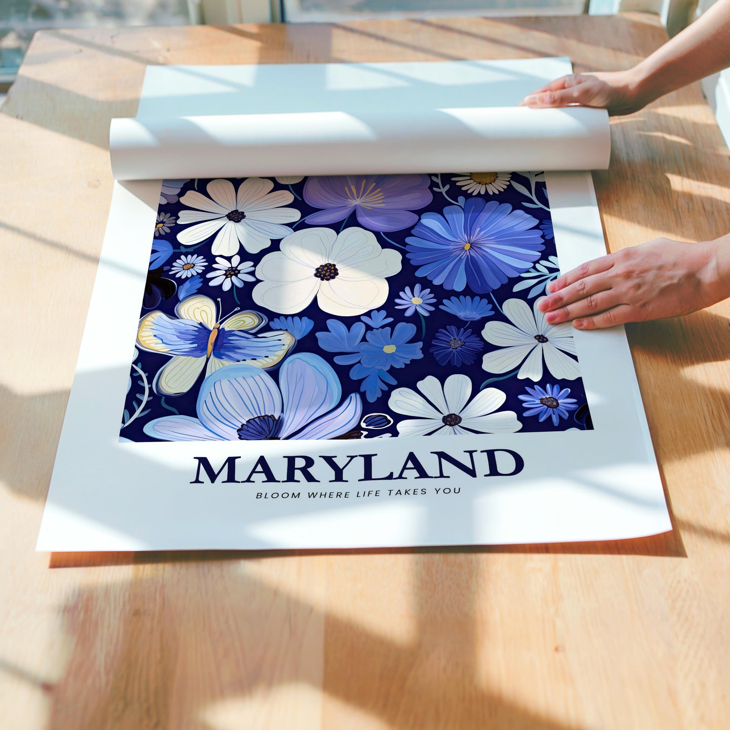 Maryland Flower Art Print