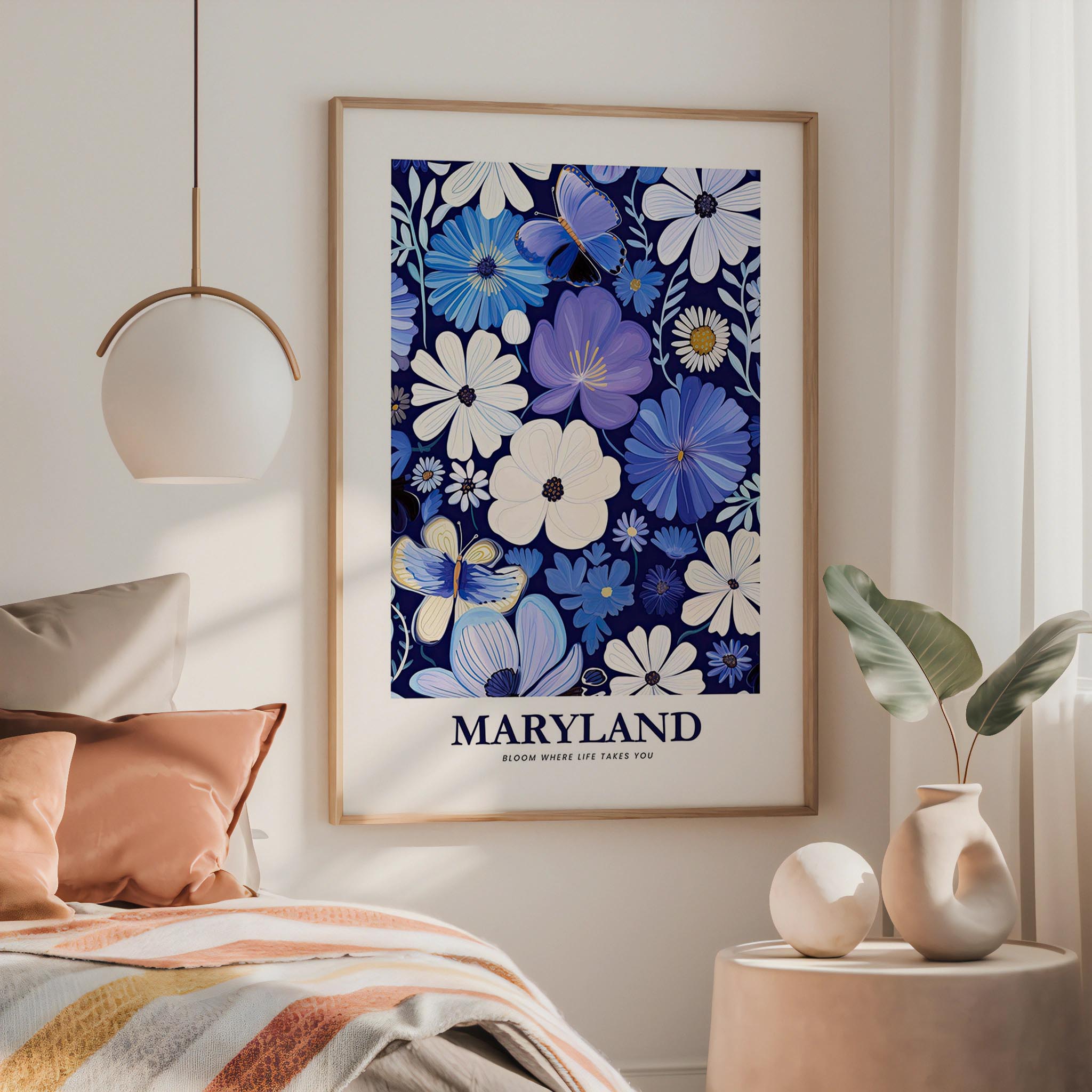 Maryland Flower Art Print