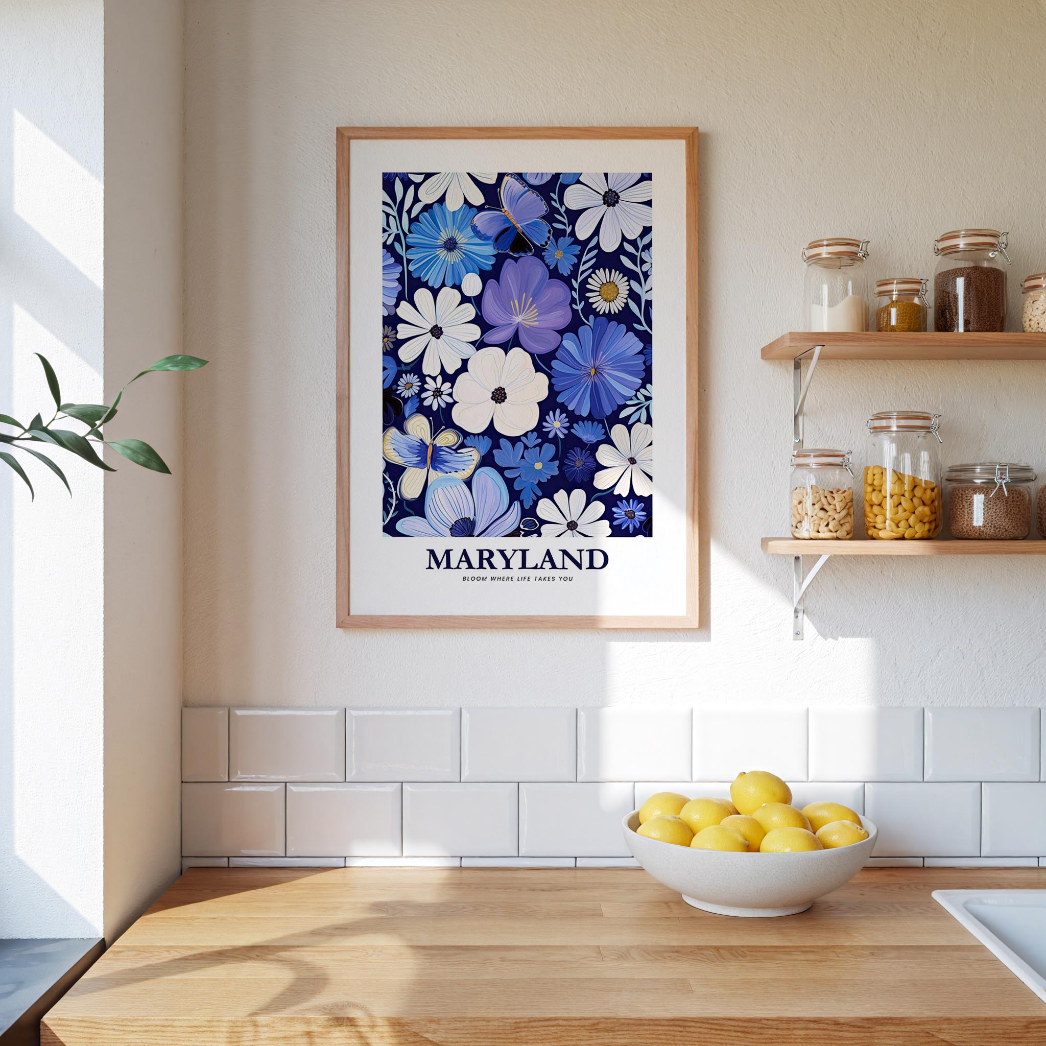 Maryland Flower Art Print