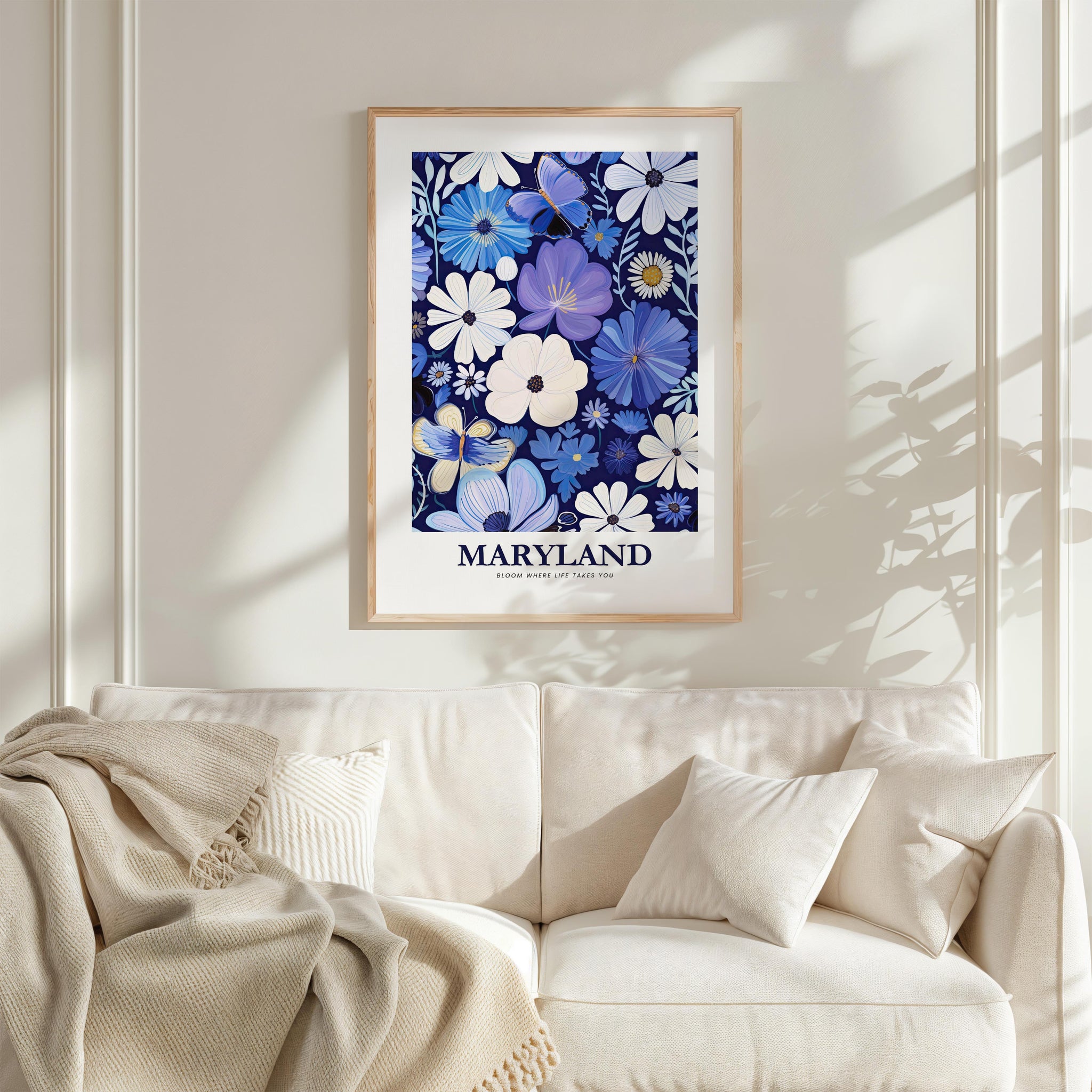 Maryland Flower Art Print