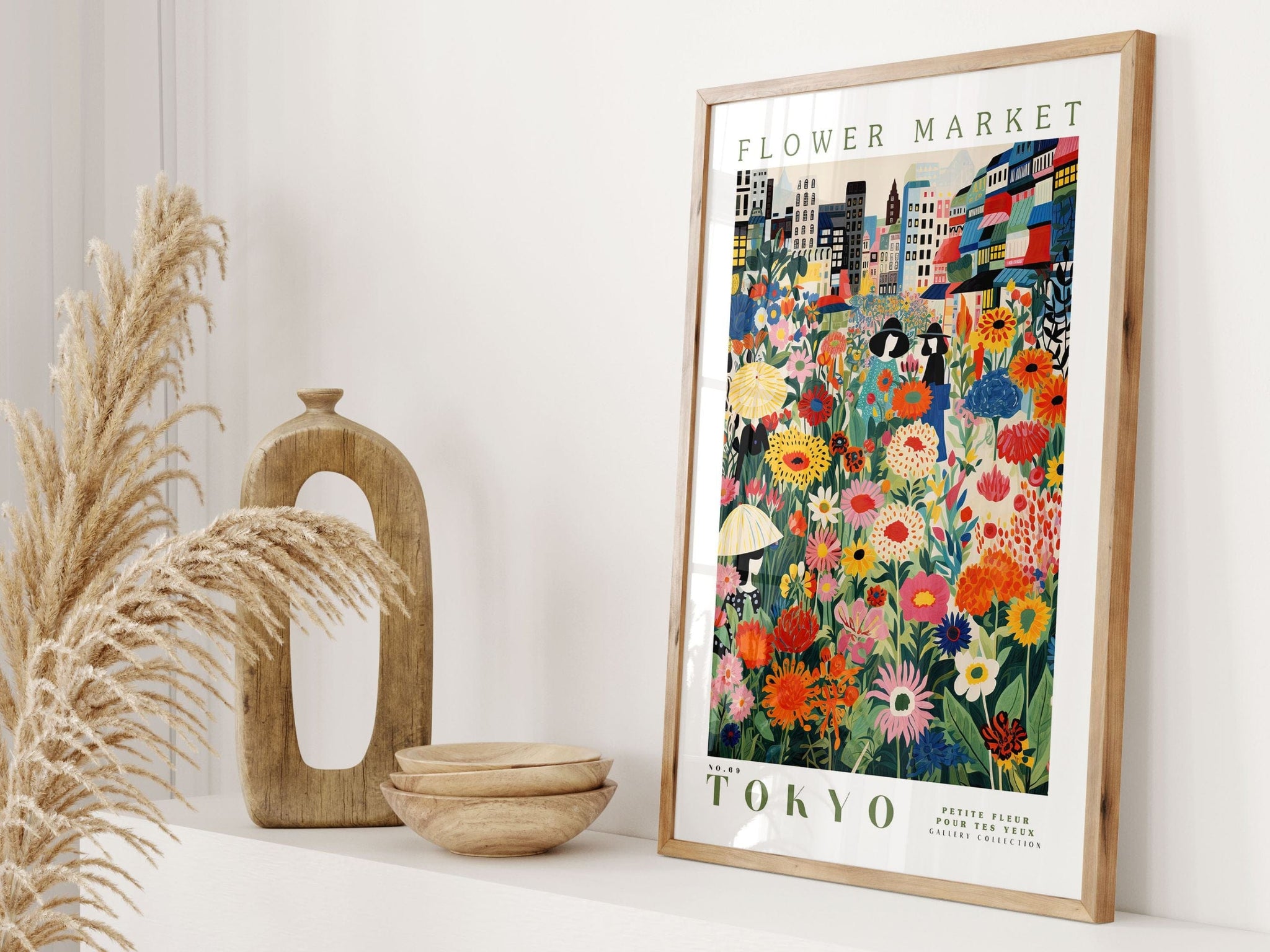 Tokyo Flower Market Poster