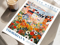 Flower Market Thorshavn Poster