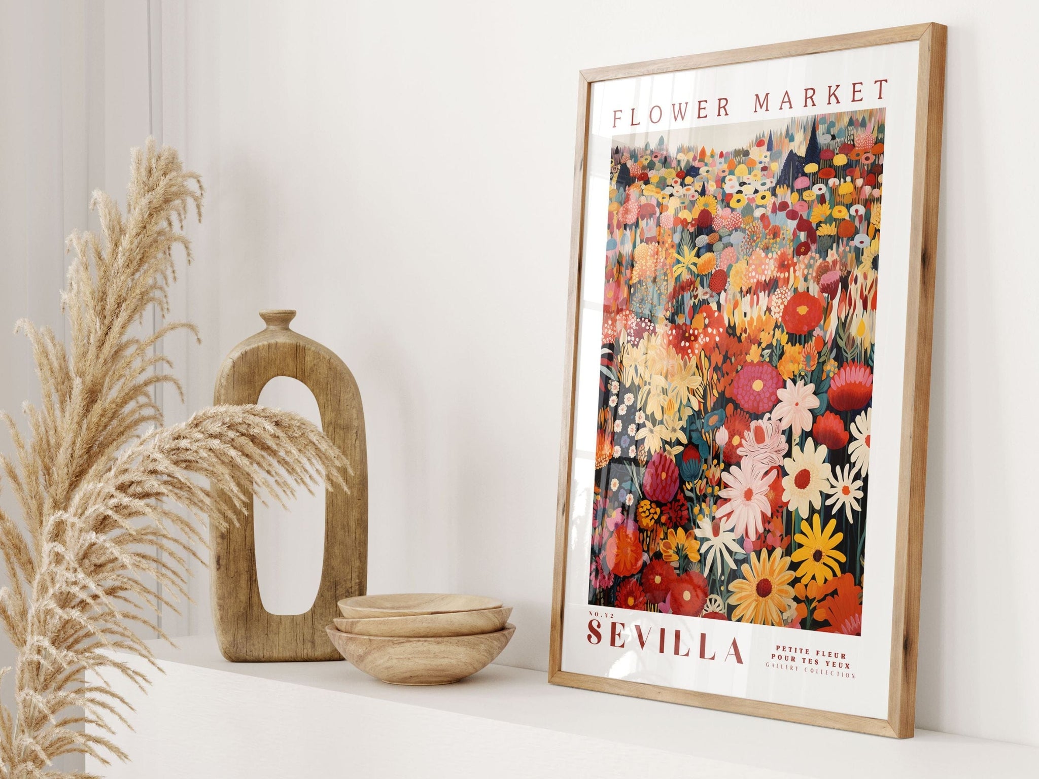Sevilla Flower Market Poster