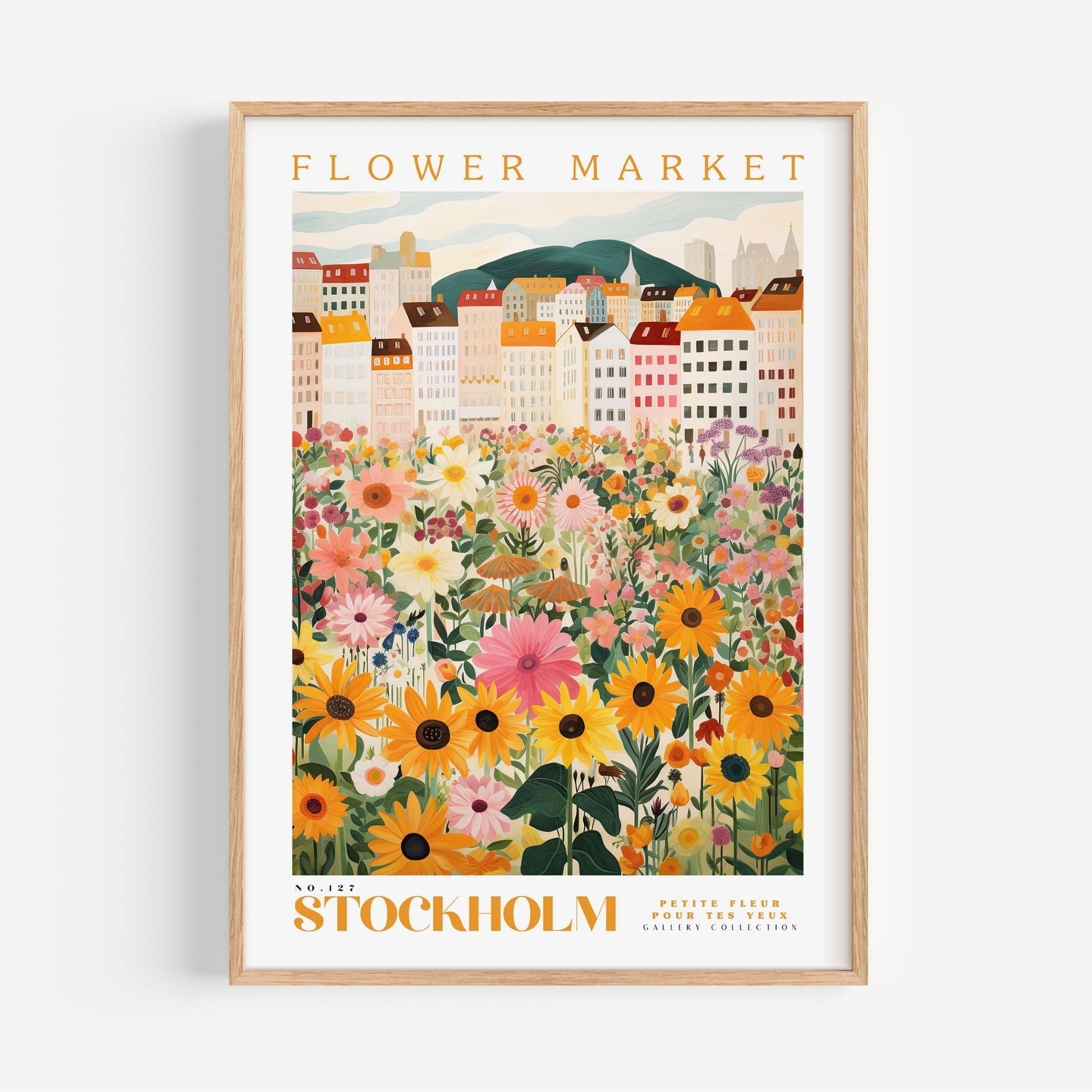 Stockholms blomstermarked plakat