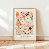 Delaware Flower Art Print