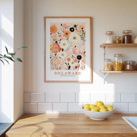 Delaware Flower Art Print