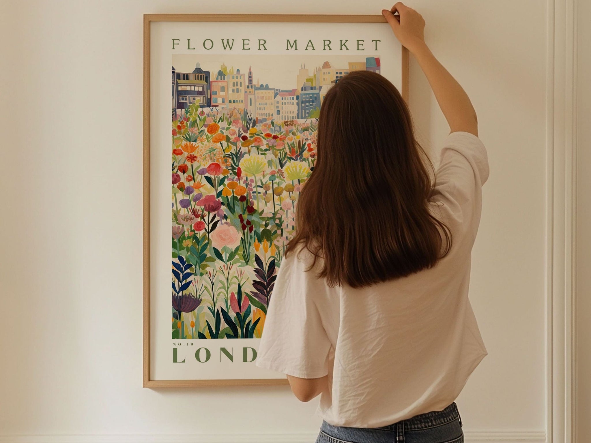Flower Market London Poster