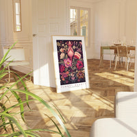 a picture of a room with chairs and a table