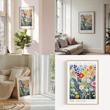 a living room filled with furniture and paintings