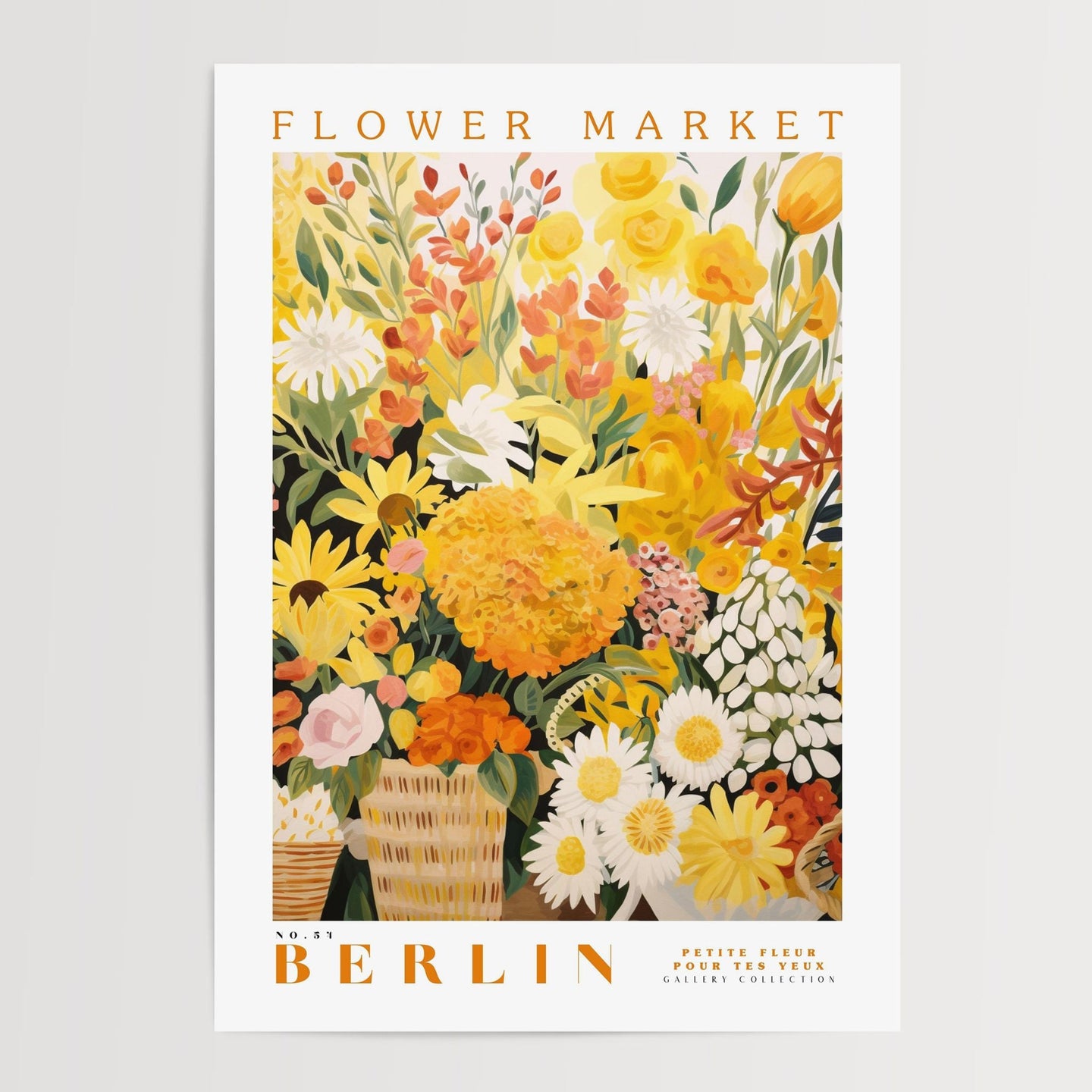 Berlin Flower Market Poster